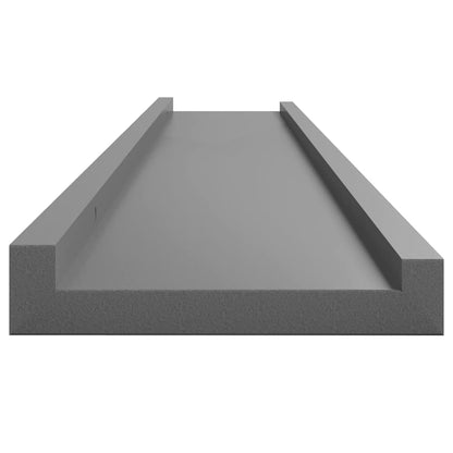 vidaXL Étagères murales 4 pcs Gris 100x9x3 cm
