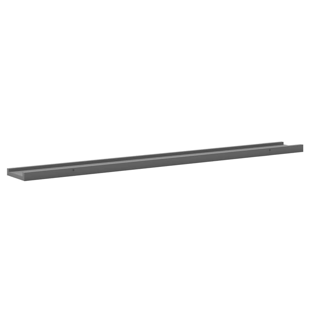 vidaXL Étagères murales 4 pcs Gris 100x9x3 cm