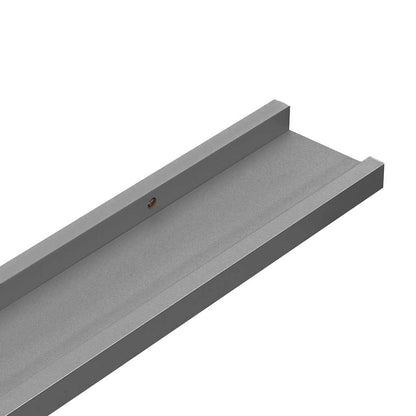 vidaXL Étagères murales 4 pcs Gris 100x9x3 cm