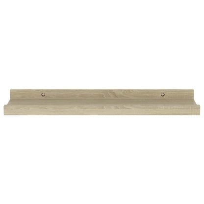 vidaXL Wandregale 2 Stk. Sonoma-Eiche 40 x 9 x 3 cm