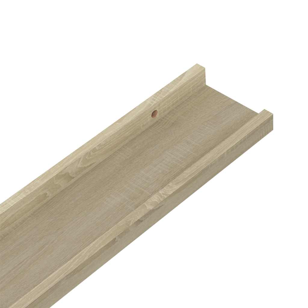 vidaXL Wandregale 2 Stk. Sonoma-Eiche 40 x 9 x 3 cm