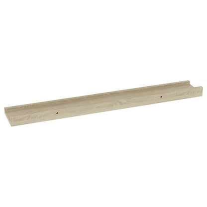 vidaXL Wandregale 2 Stk. Sonoma-Eiche 60 x 9 x 3 cm