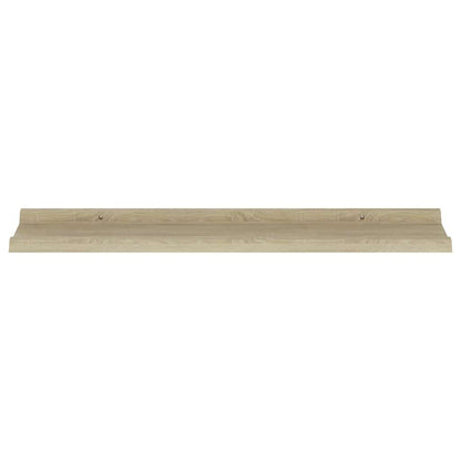 vidaXL Wandregale 2 Stk. Sonoma-Eiche 80 x 9 x 3 cm