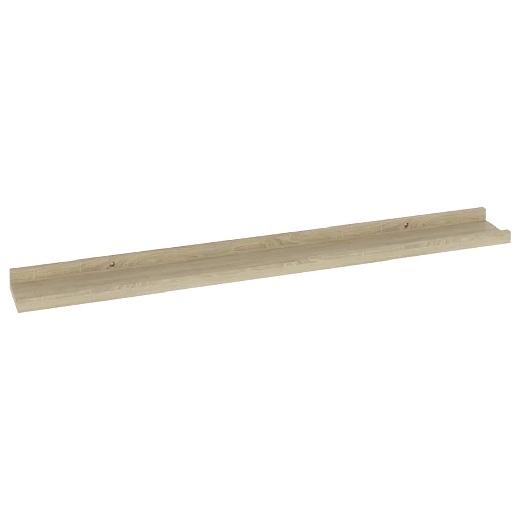 vidaXL Wandregale 4 Stk. Sonoma-Eiche 80x9x3 cm