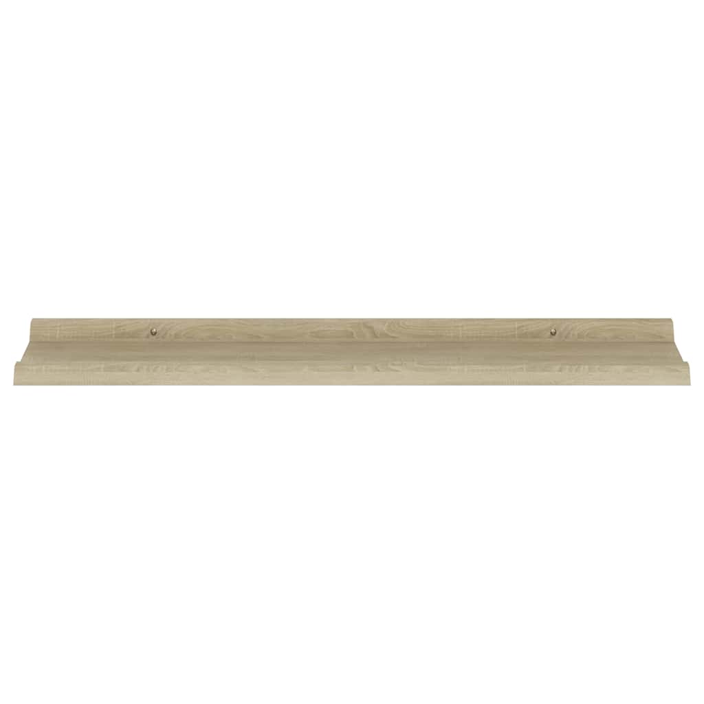 vidaXL Wandregale 4 Stk. Sonoma-Eiche 80x9x3 cm