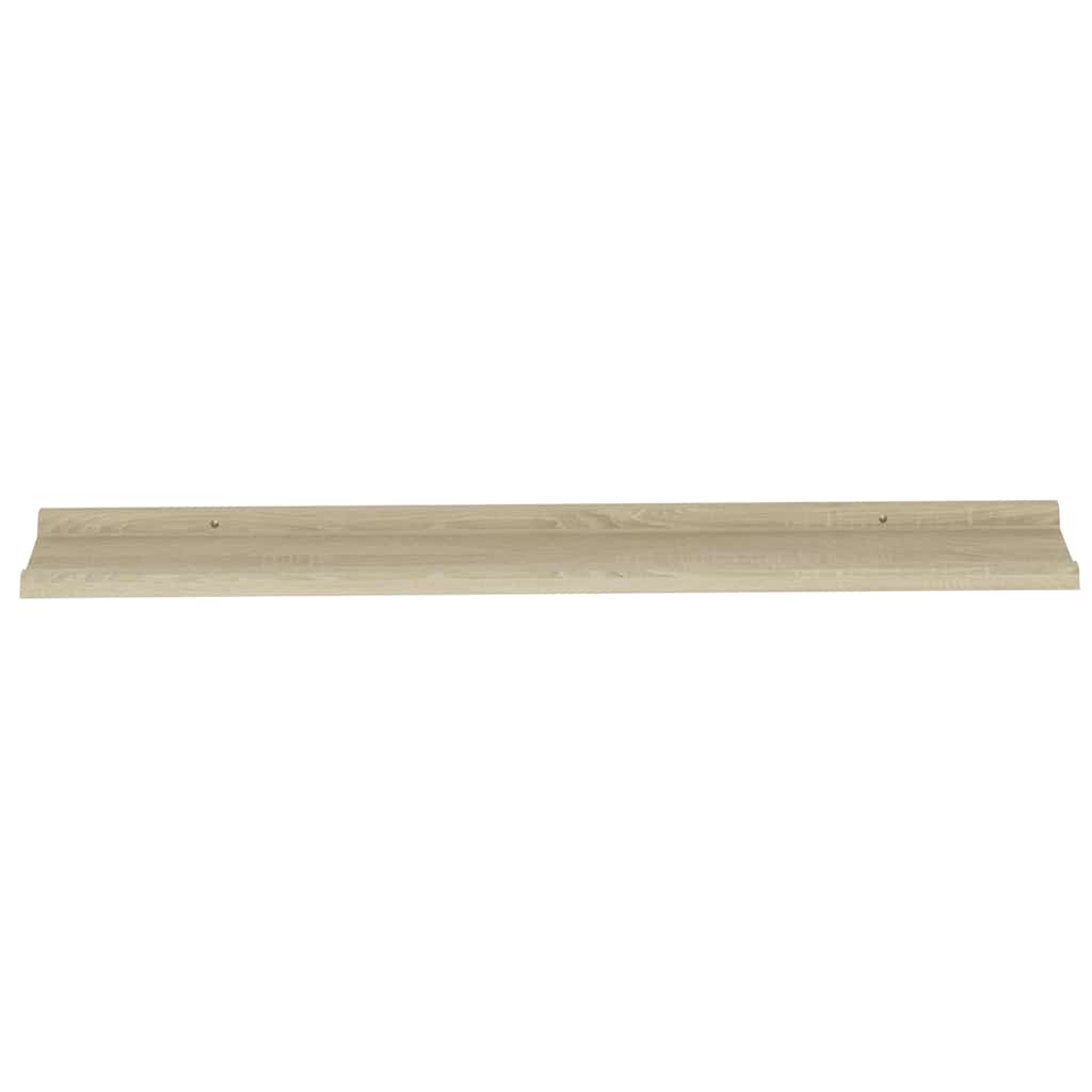 vidaXL Wandregale 4 Stk. Sonoma-Eiche 100x9x3 cm