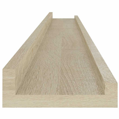 vidaXL Wandregale 4 Stk. Sonoma-Eiche 100x9x3 cm