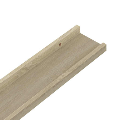 vidaXL Wandregale 4 Stk. Sonoma-Eiche 100x9x3 cm