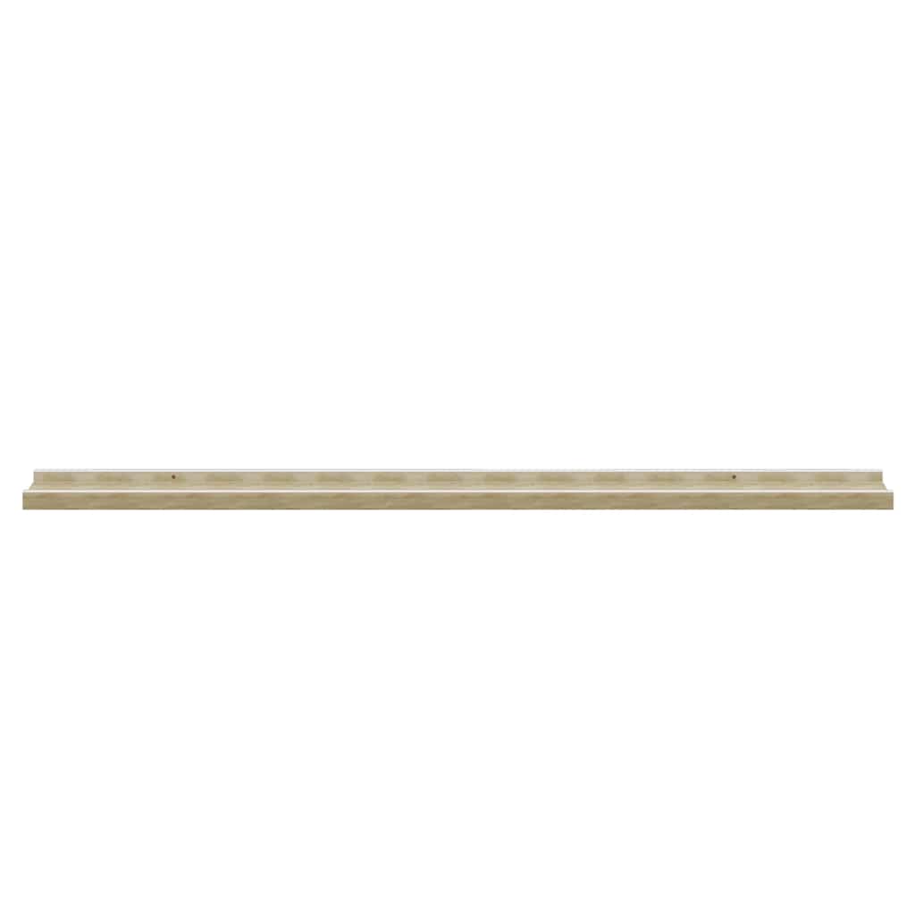 vidaXL Wandregale 4 Stk. Weiß und Sonoma-Eiche 100x9x3 cm