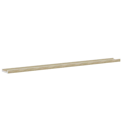 vidaXL Wandregale 4 Stk. Weiß und Sonoma-Eiche 115x9x3 cm