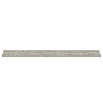vidaXL Wandregale 2 Stk. Betongrau 80x9x3 cm