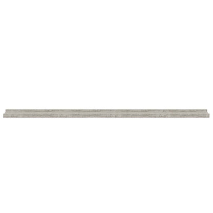 vidaXL Wandregale 2 Stk. Betongrau 115x9x3 cm
