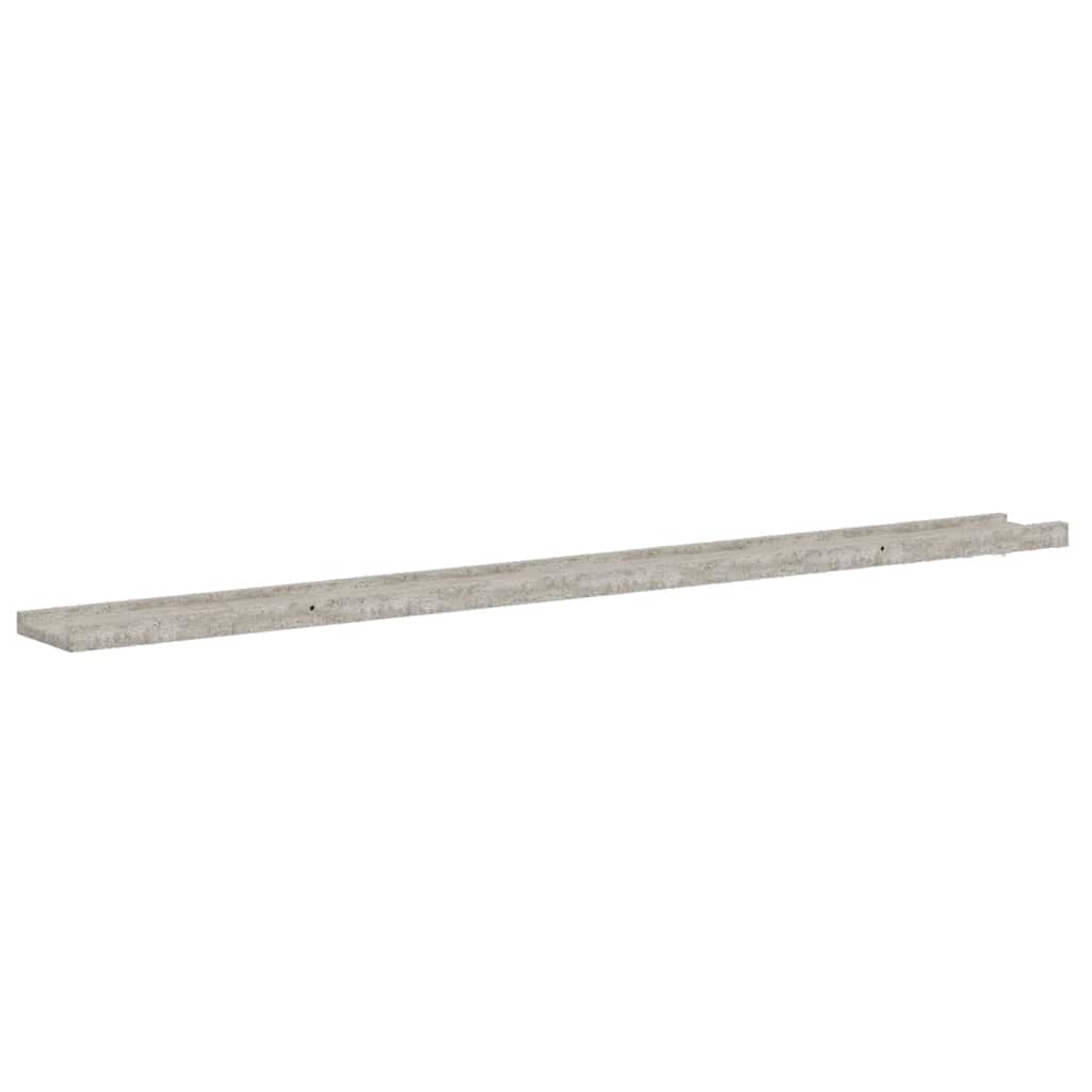 vidaXL Wandregale 2 Stk. Betongrau 115x9x3 cm