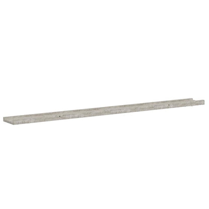 vidaXL Wandregale 2 Stk. Betongrau 115x9x3 cm