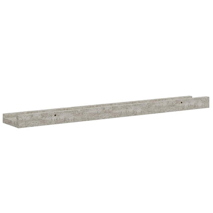 vidaXL Wandregale 4 Stk. Betongrau 60x9x3 cm