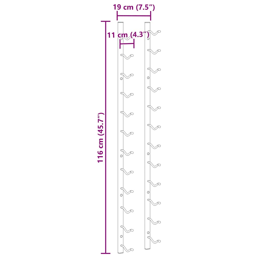 vidaXL Wandregale 4 Stk. Betongrau 60x9x3 cm