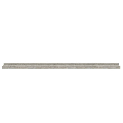 vidaXL Wandregale 4 Stk. Betongrau 100x9x3 cm