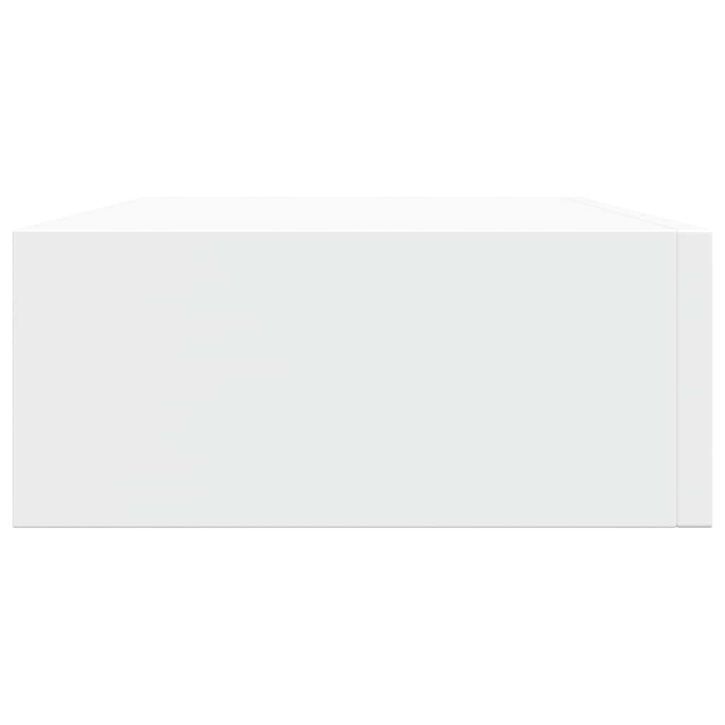 Wandregale mit Schubladen 2 Stk. Weiß 40x23,5x10 cm MDF