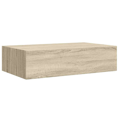 vidaXL Étagère murale avec tiroir aspect chêne 40x23,5x10 cm MDF