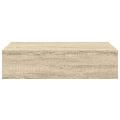 vidaXL Étagère murale avec tiroir aspect chêne 40x23,5x10 cm MDF