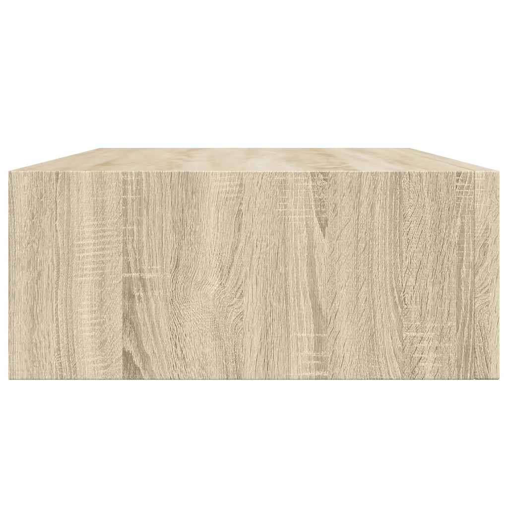 vidaXL Étagère murale avec tiroir aspect chêne 40x23,5x10 cm MDF