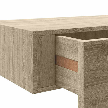 vidaXL Étagère murale avec tiroir aspect chêne 40x23,5x10 cm MDF