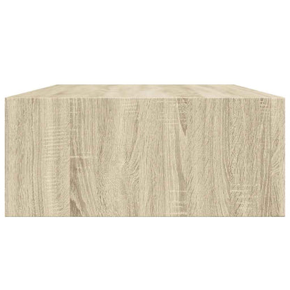 vidaXL Wandregale mit Schubladen 2 Stk. Eichen-Optik 40x23,5x10 cm MDF