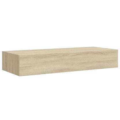 vidaXL Wandregal mit Schublade Eichen-Optik 60x23,5x10 cm MDF