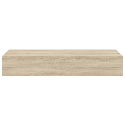 vidaXL Wandregal mit Schublade Eichen-Optik 60x23,5x10 cm MDF