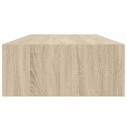 vidaXL Wandregal mit Schublade Eichen-Optik 60x23,5x10 cm MDF