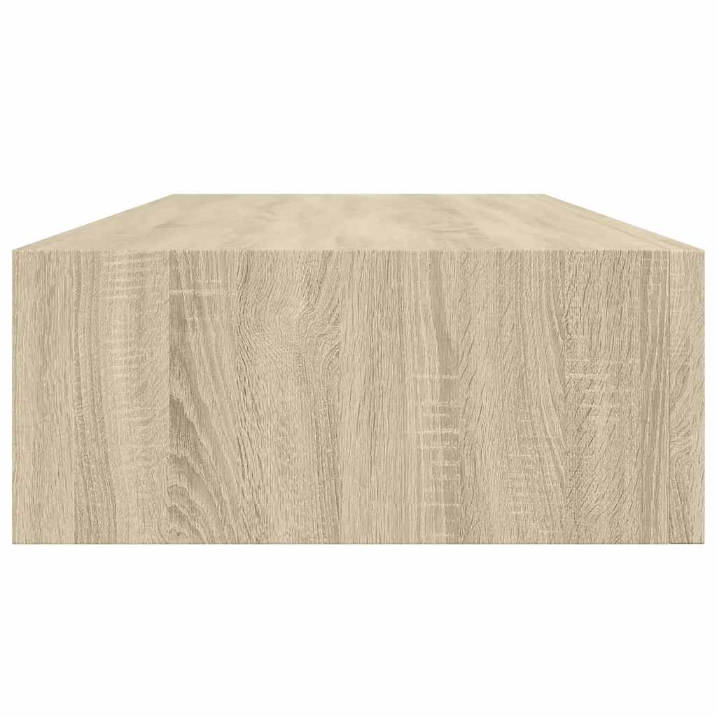 vidaXL Wandregale mit Schubladen 2 Stk. Eichen-Optik 60x23,5x10 cm MDF