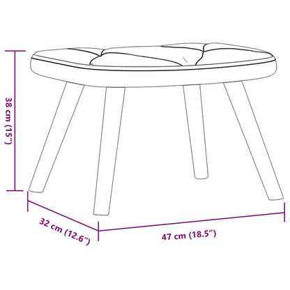 vidaXL Relaxsessel mit Hocker Senfgelb Stoff