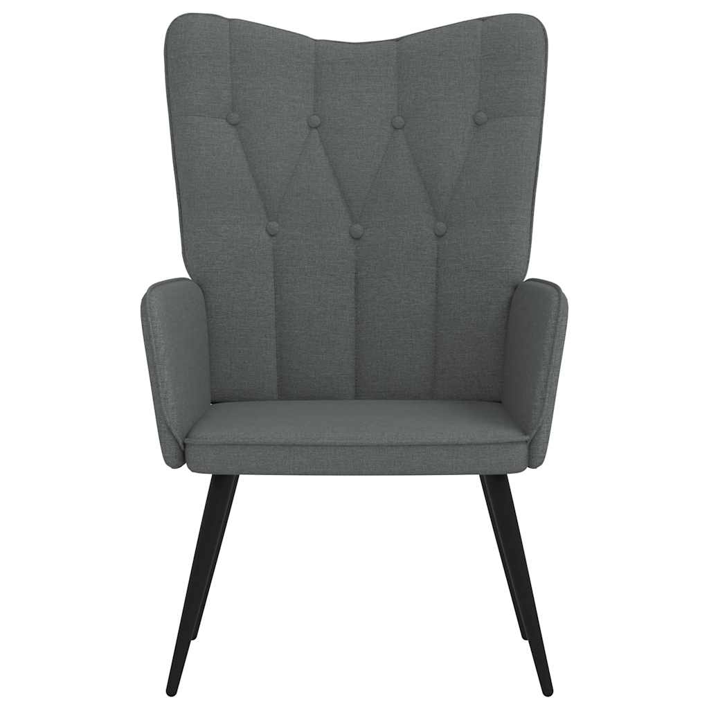 vidaXL Relaxsessel Dunkelgrau Stoff