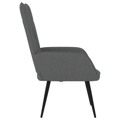 vidaXL Relaxsessel Dunkelgrau Stoff
