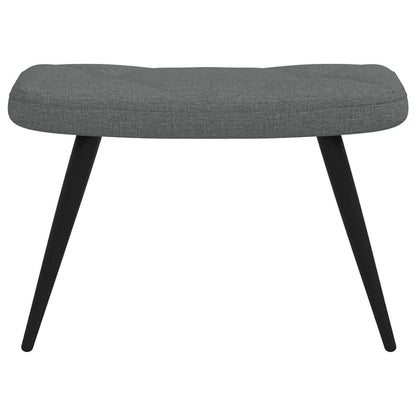 vidaXL Relaxsessel mit Hocker Dunkelgrau Stoff