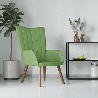 vidaXL Relaxsessel Hellgrün Samt
