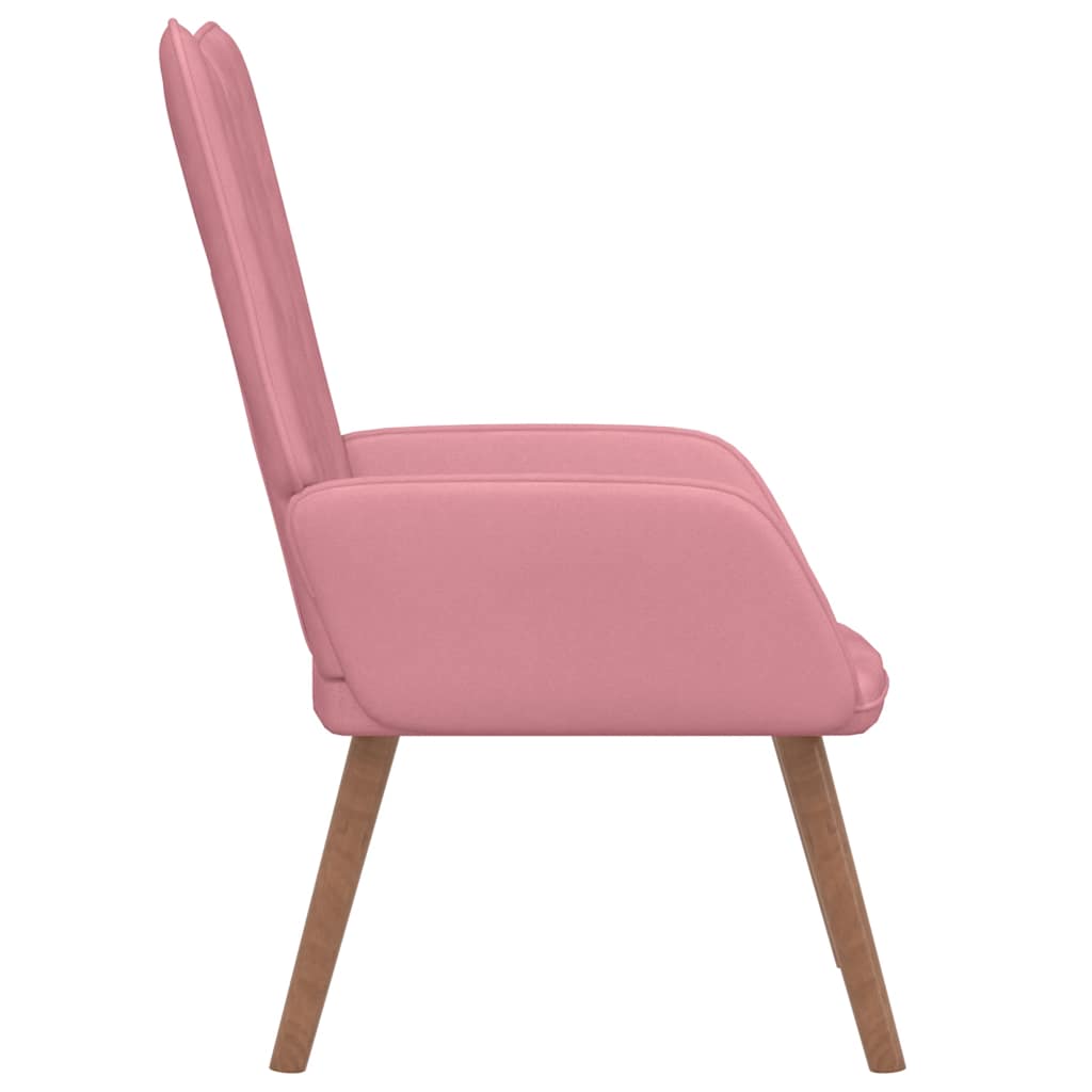 vidaXL Relaxsessel Rosa Samt