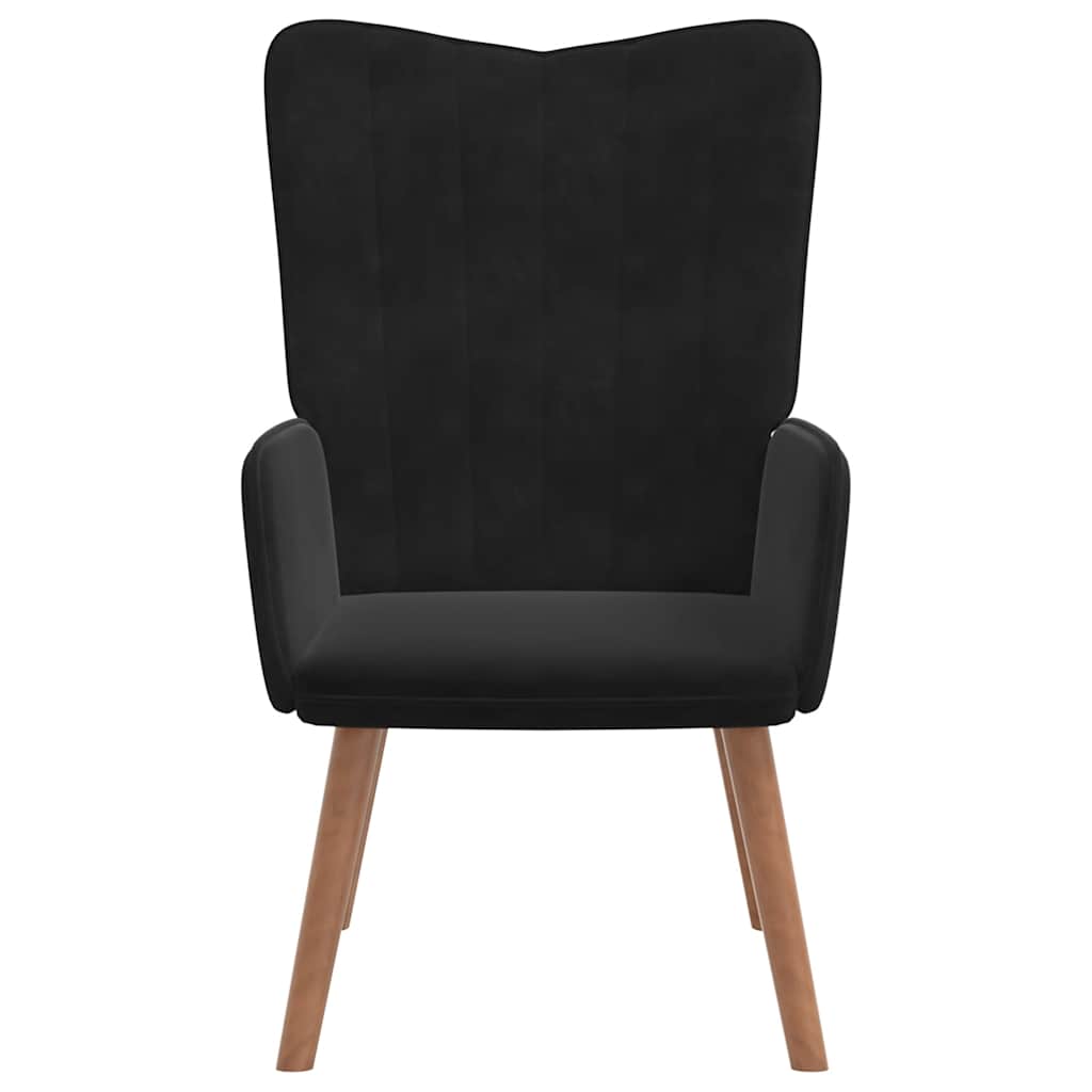 vidaXL Relaxsessel Schwarz Samt