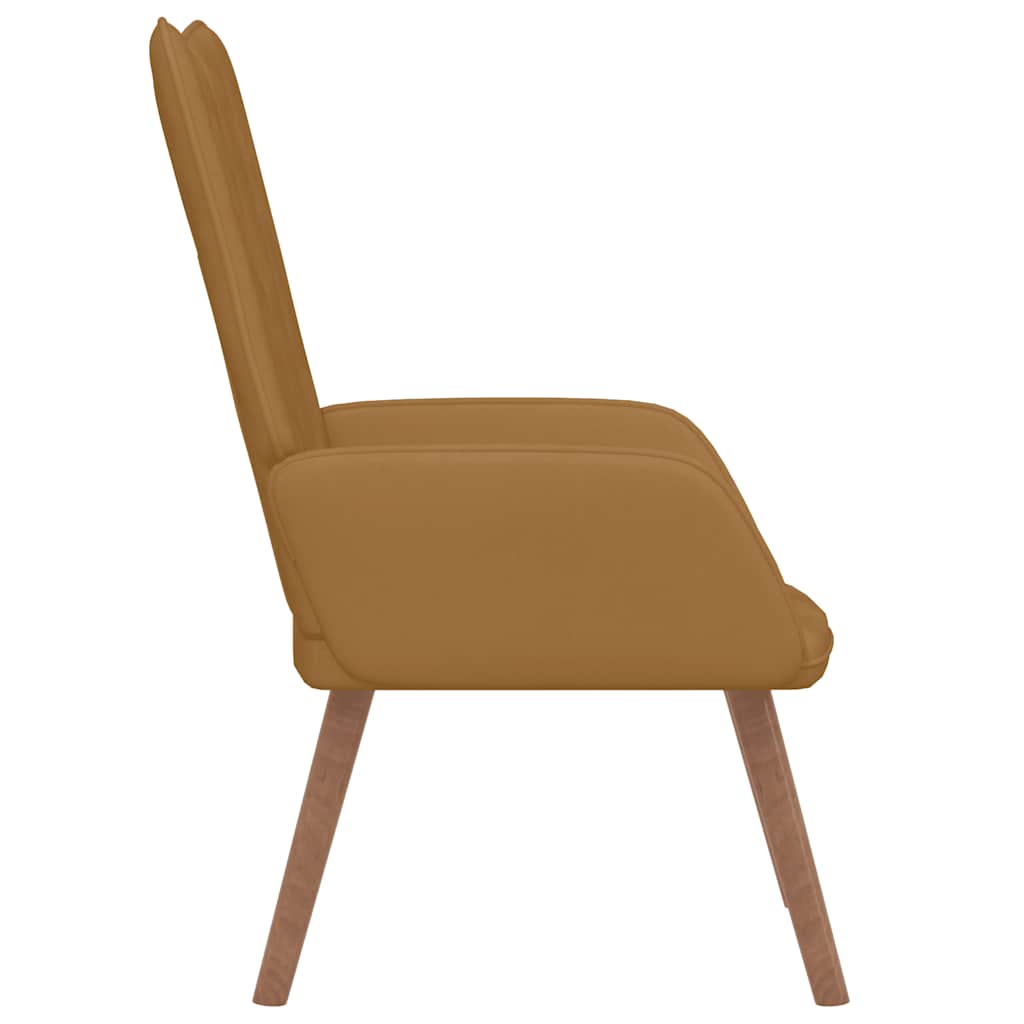vidaXL Relaxsessel Braun Samt