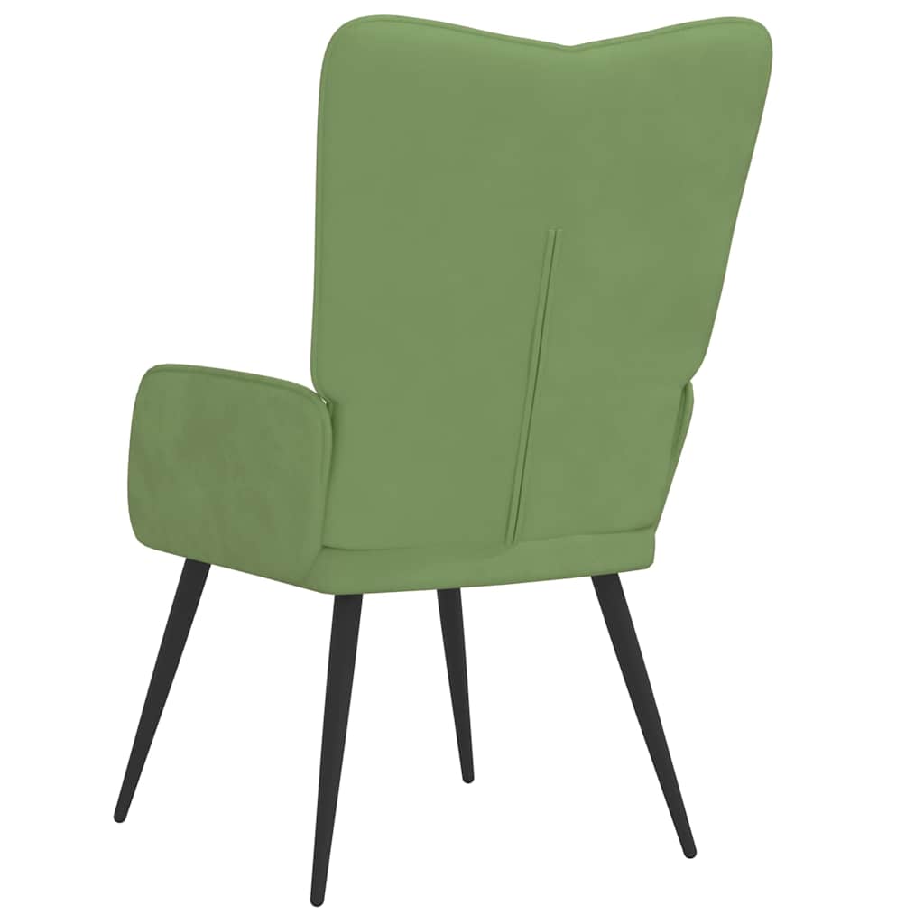 vidaXL Relaxsessel Hellgrün Samt