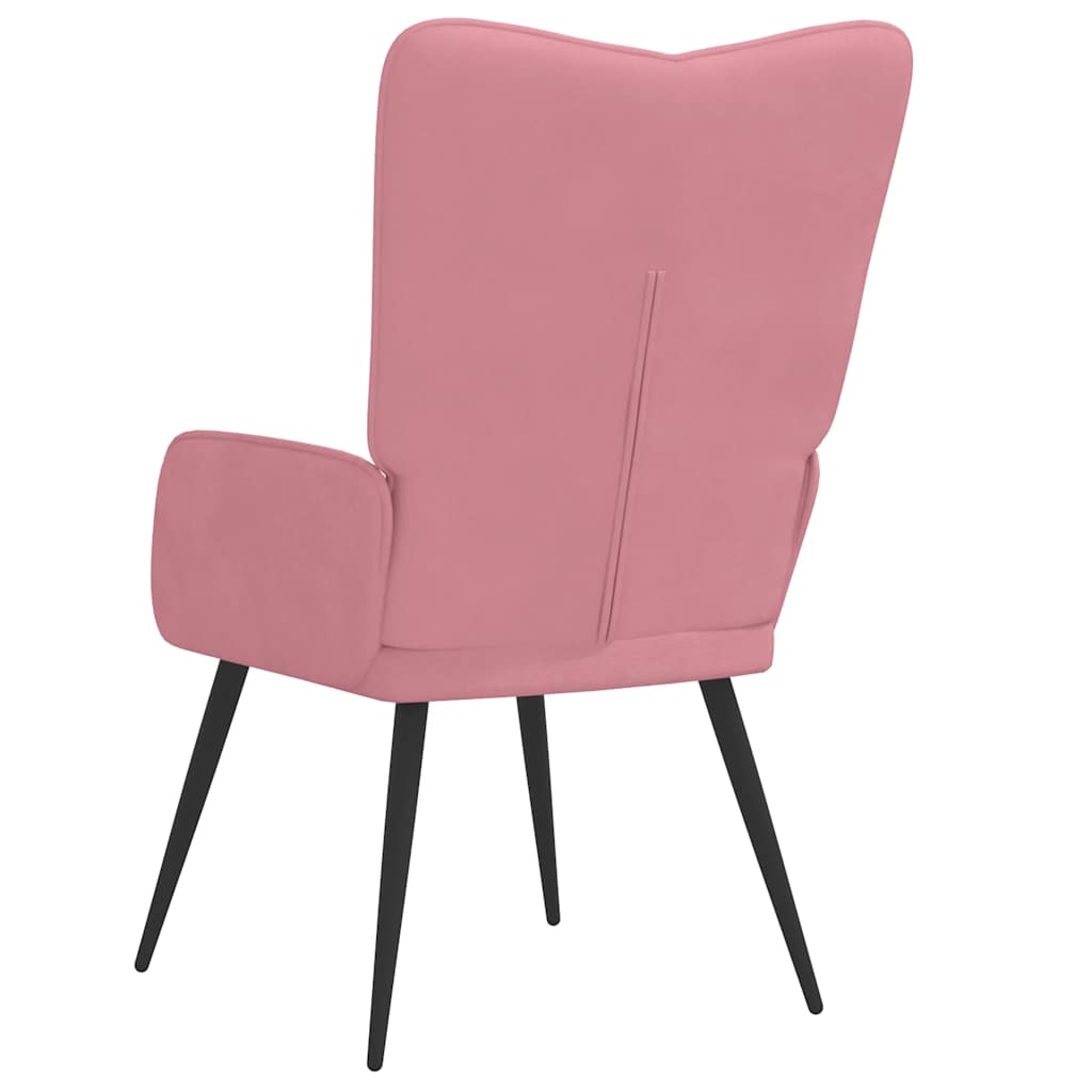 vidaXL Relaxsessel Rosa Samt