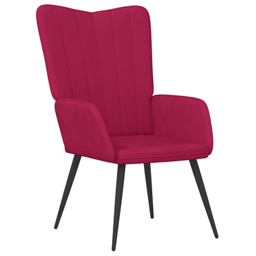 vidaXL Relaxsessel Weinrot Samt