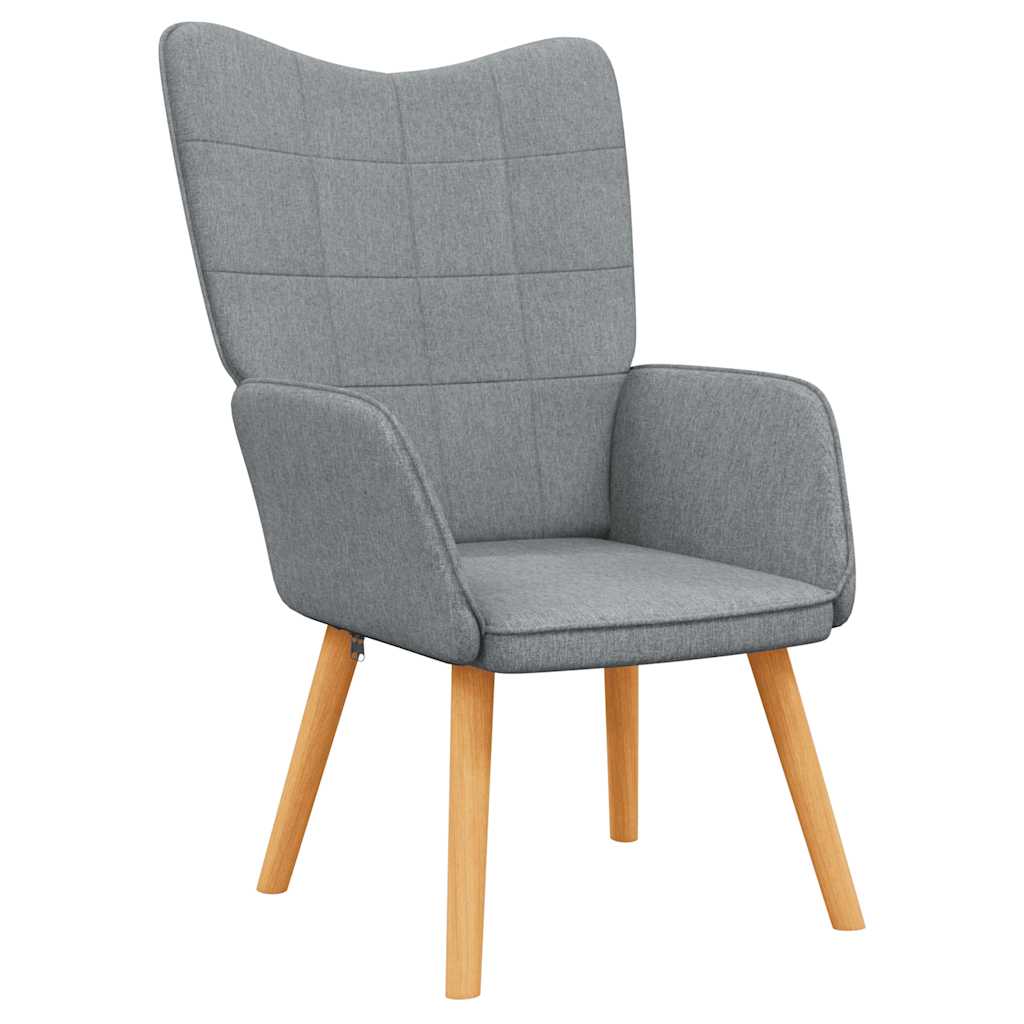 vidaXL Relaxsessel Hellgrau Stoff