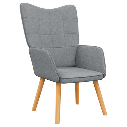 vidaXL Relaxsessel Hellgrau Stoff