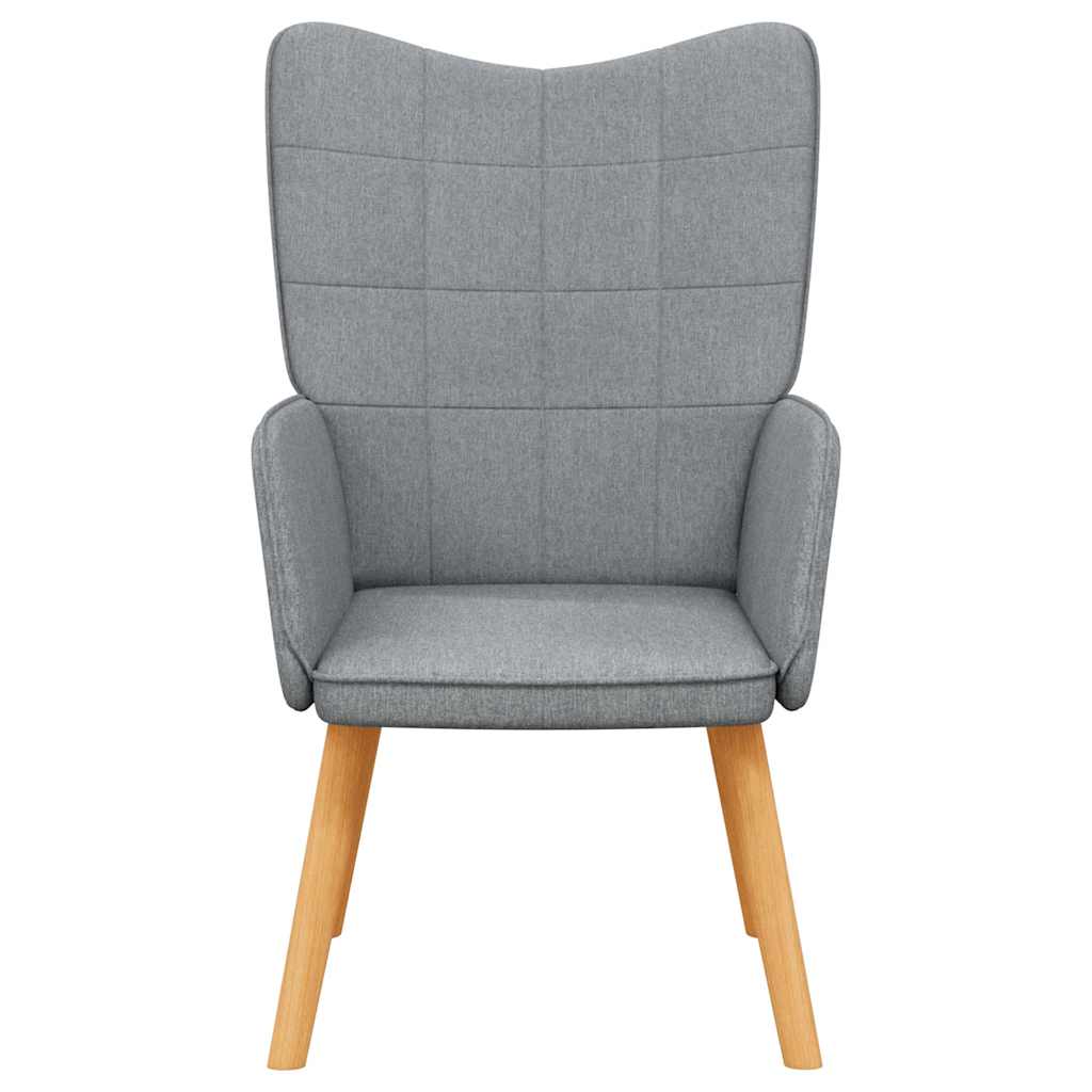vidaXL Relaxsessel Hellgrau Stoff