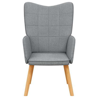 vidaXL Relaxsessel Hellgrau Stoff