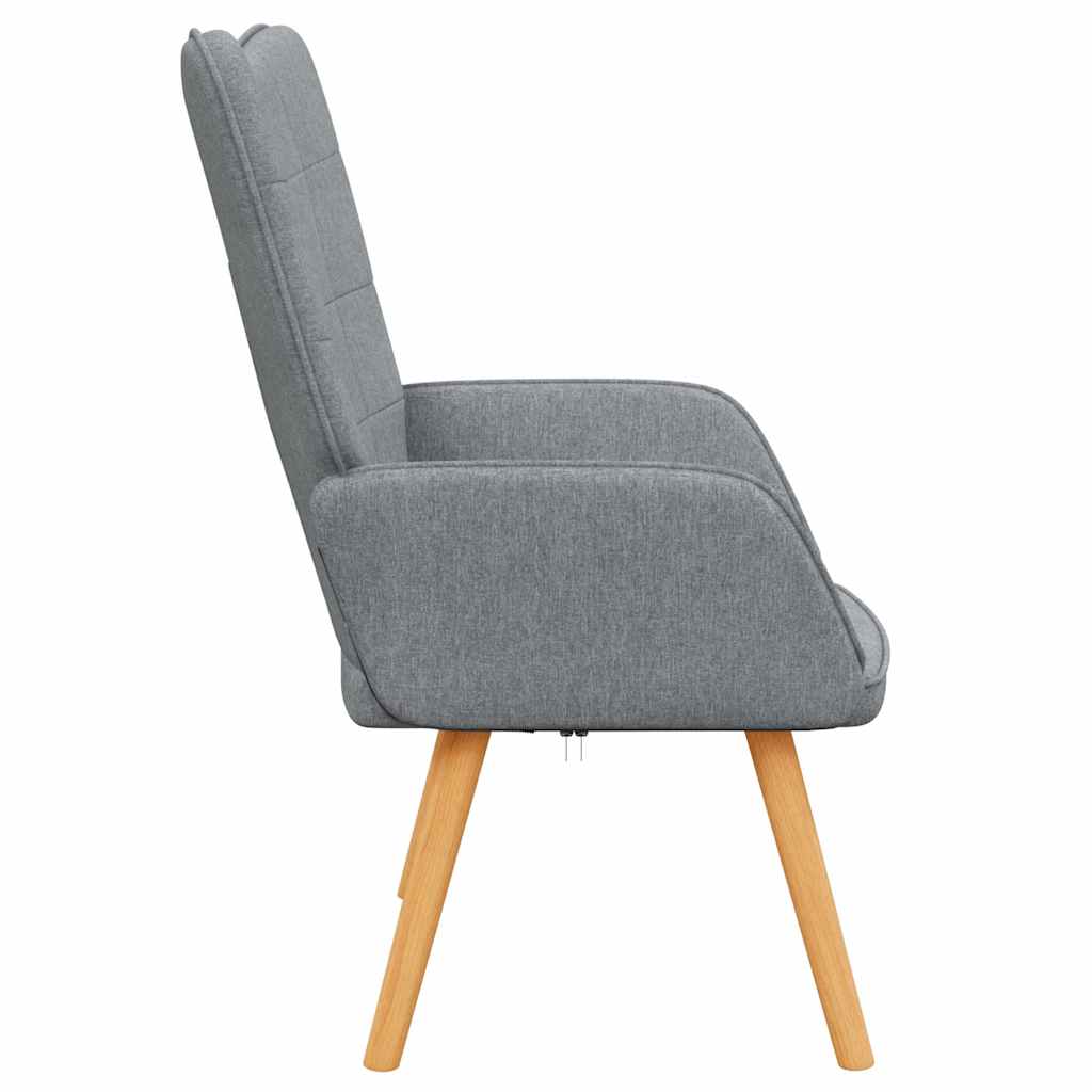 vidaXL Relaxsessel Hellgrau Stoff