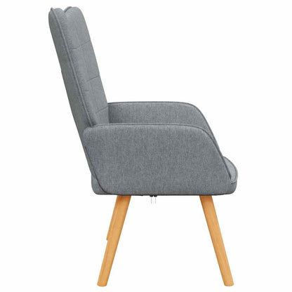 vidaXL Relaxsessel Hellgrau Stoff