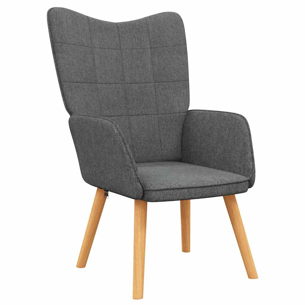 vidaXL Relaxsessel Dunkelgrau Stoff