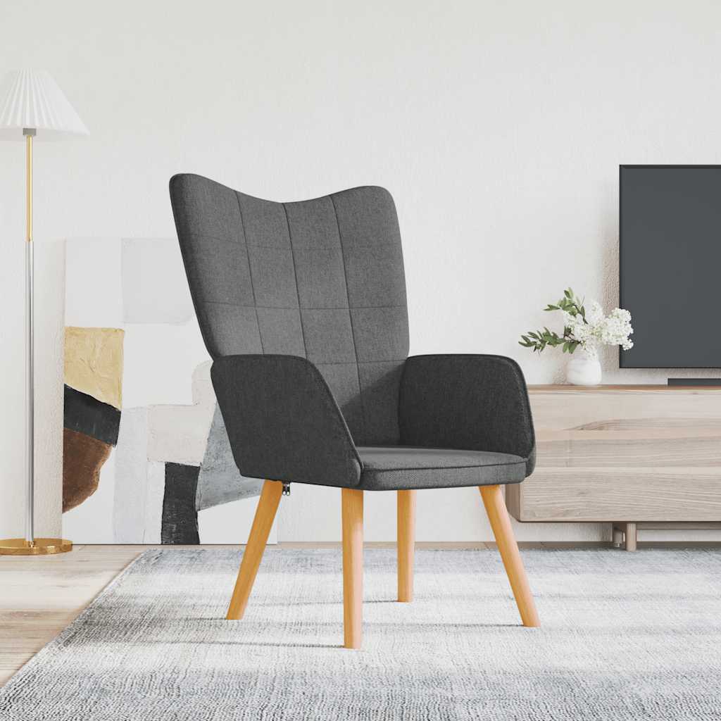 vidaXL Relaxsessel Dunkelgrau Stoff